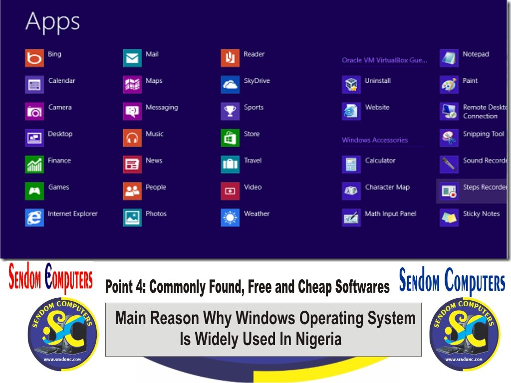 Main Reason Why Windows Operating System is Widely Used In Nigeria - Point 4